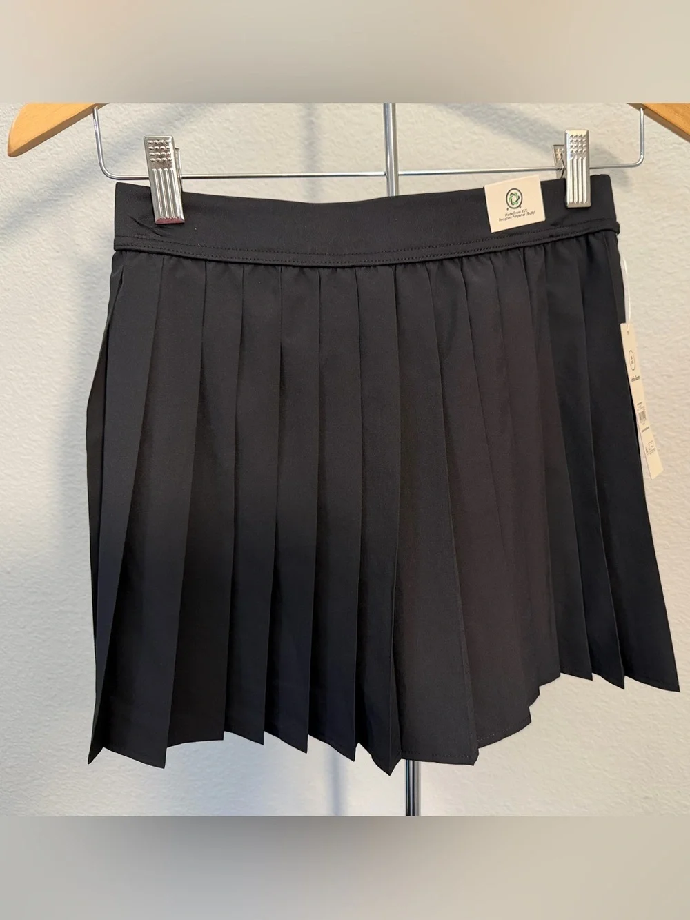 No Boundaries Black Pleated Mini Skirt